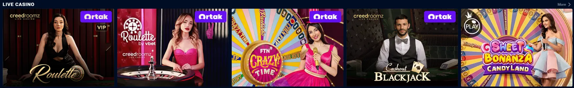 Live spellen bij VBet