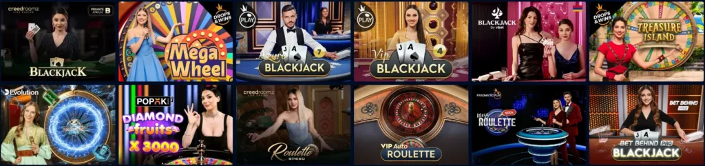 populair live casino van VBet